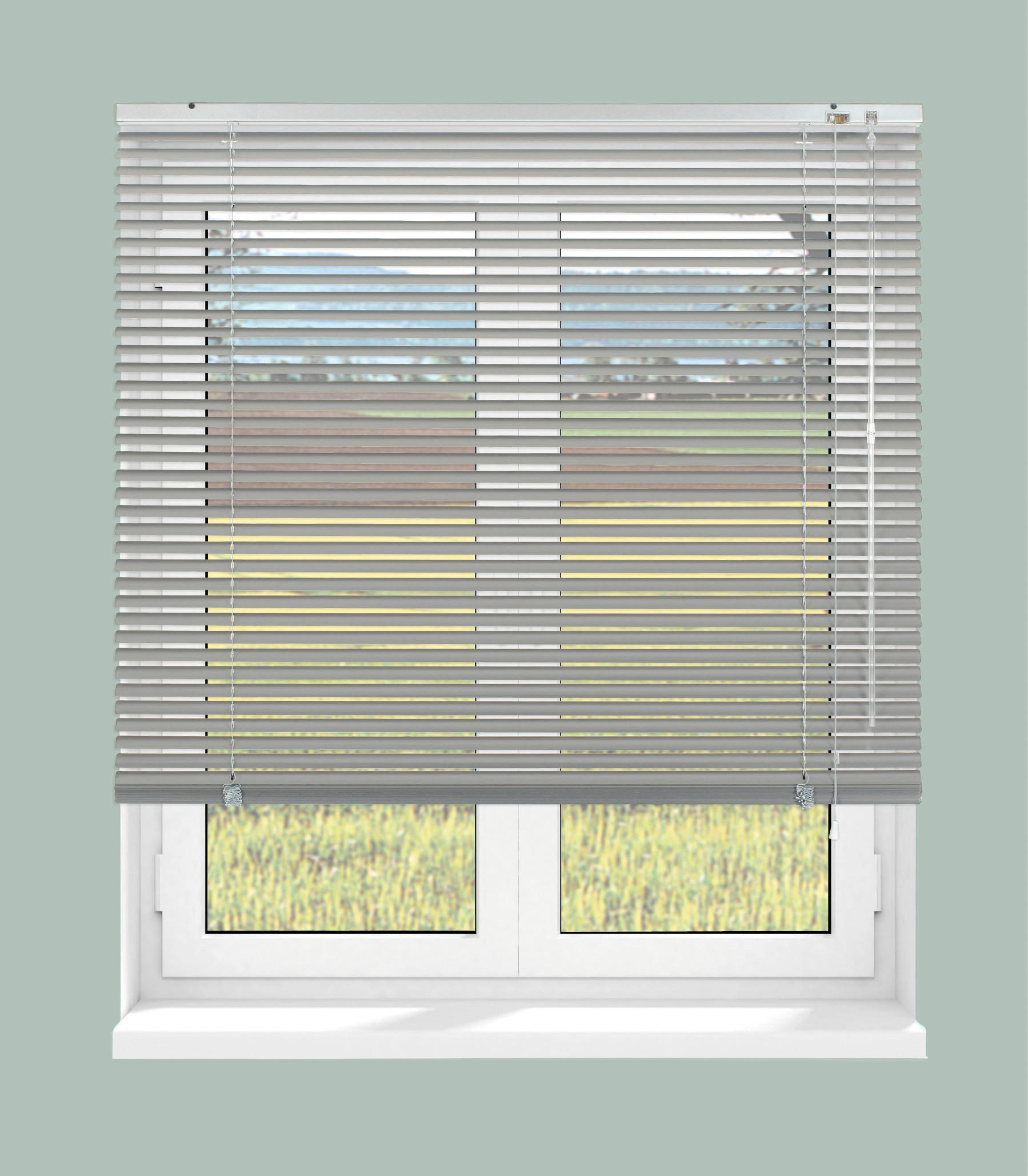 Alu-Jalousie silber B/L: ca. 40x175 cm Jalousie_Alu - silber (40,00/175,00cm) - Boviva