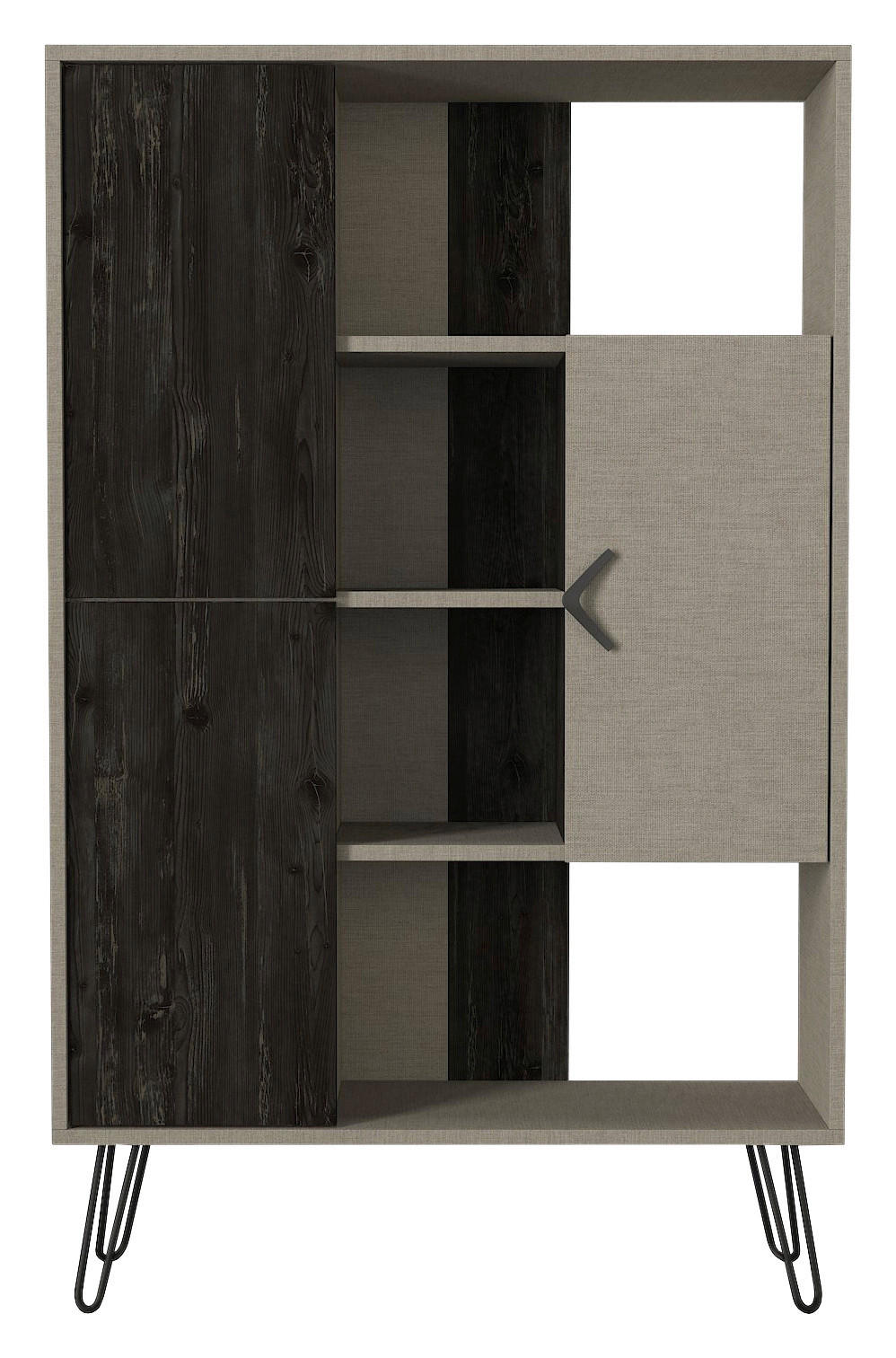Regal Trenta Rebab grau B/H/T: ca. 90x144x31 cm Trenta - Rebab/grau (90,00/144,00/31,00cm) - moebel17