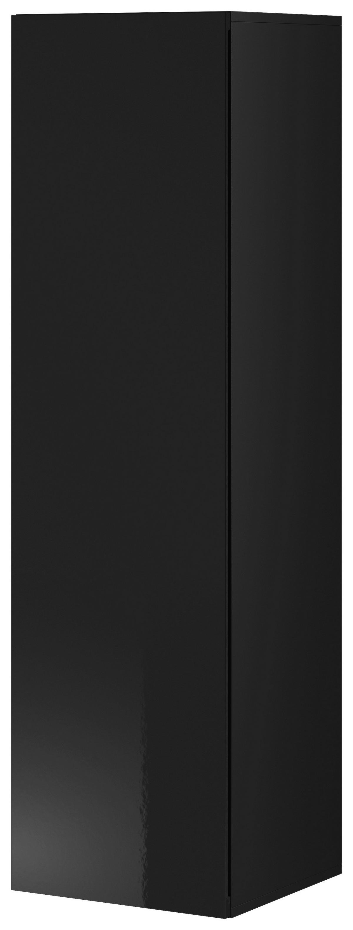 Hängeschrank VIVIEN schwarz glanz B/H/T: ca. 40x140x30 cm VIVIEN - schwarz (40,00/140,00/30,00cm) - WIPMEB