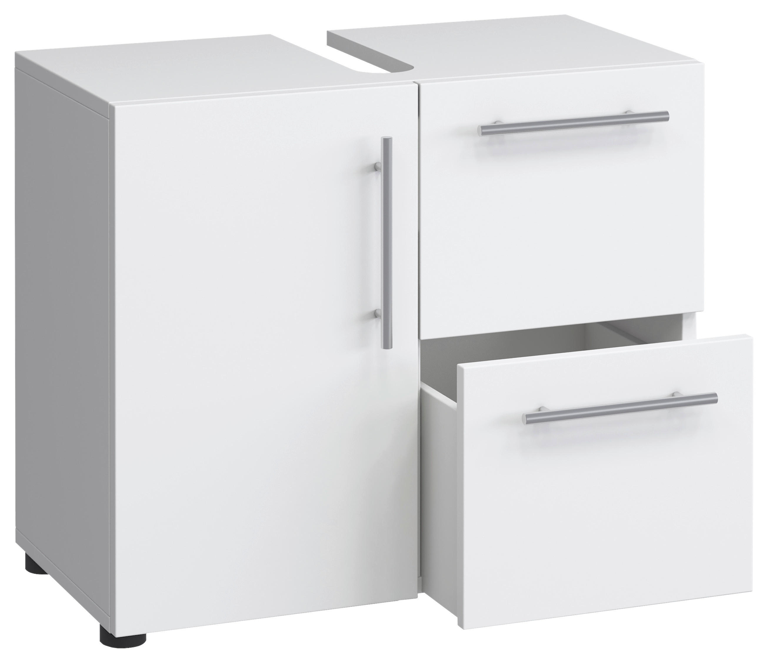 Badunterschrank Flandu weiß B/H/T: ca. 60x51x30 cm Flandu - weiß (60,00/51,00/30,00cm) - VCM Möbel