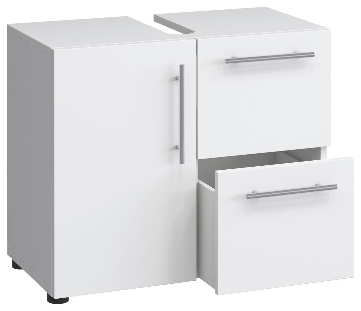 Badunterschrank Flandu weiß B/H/T: ca. 60x51x30 cm Flandu - weiß (60,00/51,00/30,00cm) - VCM Möbel