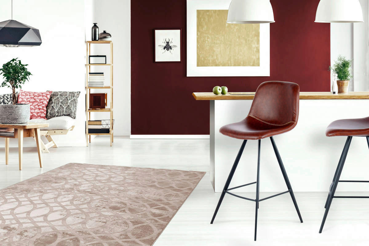 Barhocker Samantha 300 2er dunkelbraun Kunstleder B/H/T: ca. 47,5x102x56,5 cm Samantha 300 2er - dunkelbraun/schwarz (47,50/102,00/56,50cm) - 360 Living