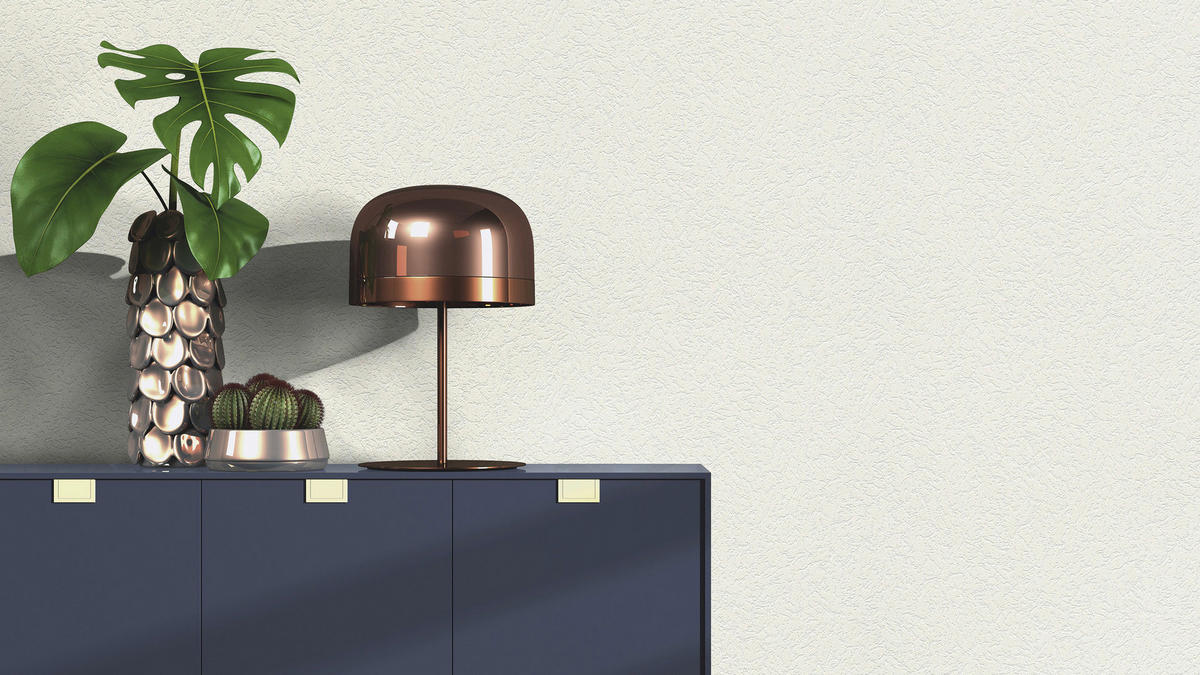 Vinyltapete Putzoptik weiß B/L: ca. 53x1005 cm Vinyltapete_340914 - weiß (53,00/1005,00cm)