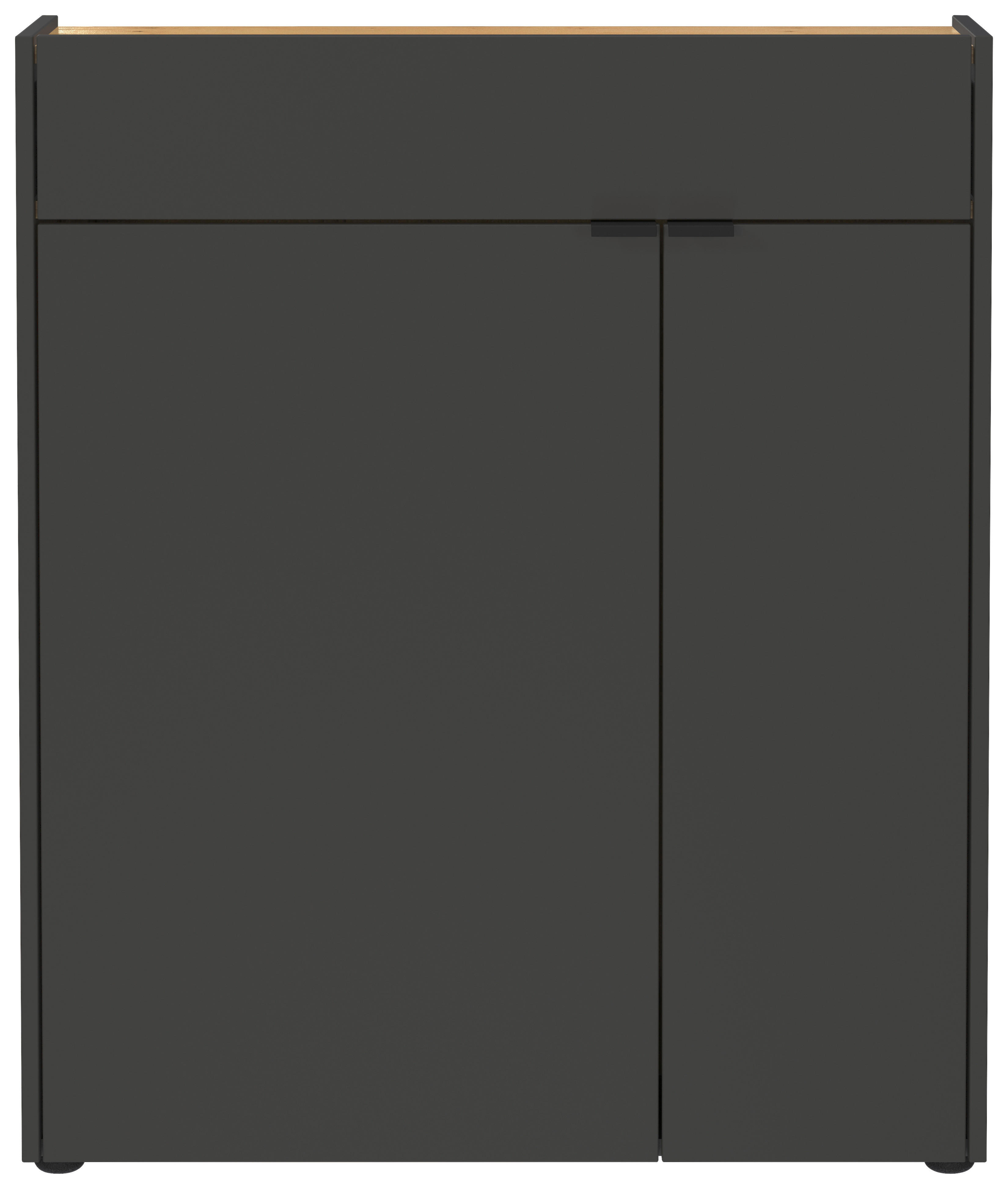 Garderobenset 9953-549 B/H/T: ca. 112x200x22 cm 9953-549 - Eiche/Graphit (112,00/200,00/22,00cm) - Germania