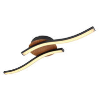 GLOBO LED-Deckenleuchte schwarz Opal Metall Acryl B/H/T: ca. 13x7,5x51 cm EVITA - schwarz/Opal (13,00/7,50/51,00cm) - GLOBO