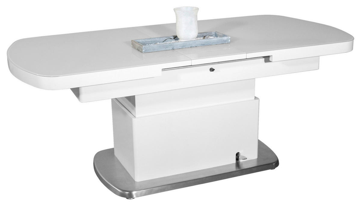 Couchtisch Levi weiß MDF B/H/T: ca. 135x50x75 cm Levi - weiß (135,00/50,00/75,00cm)