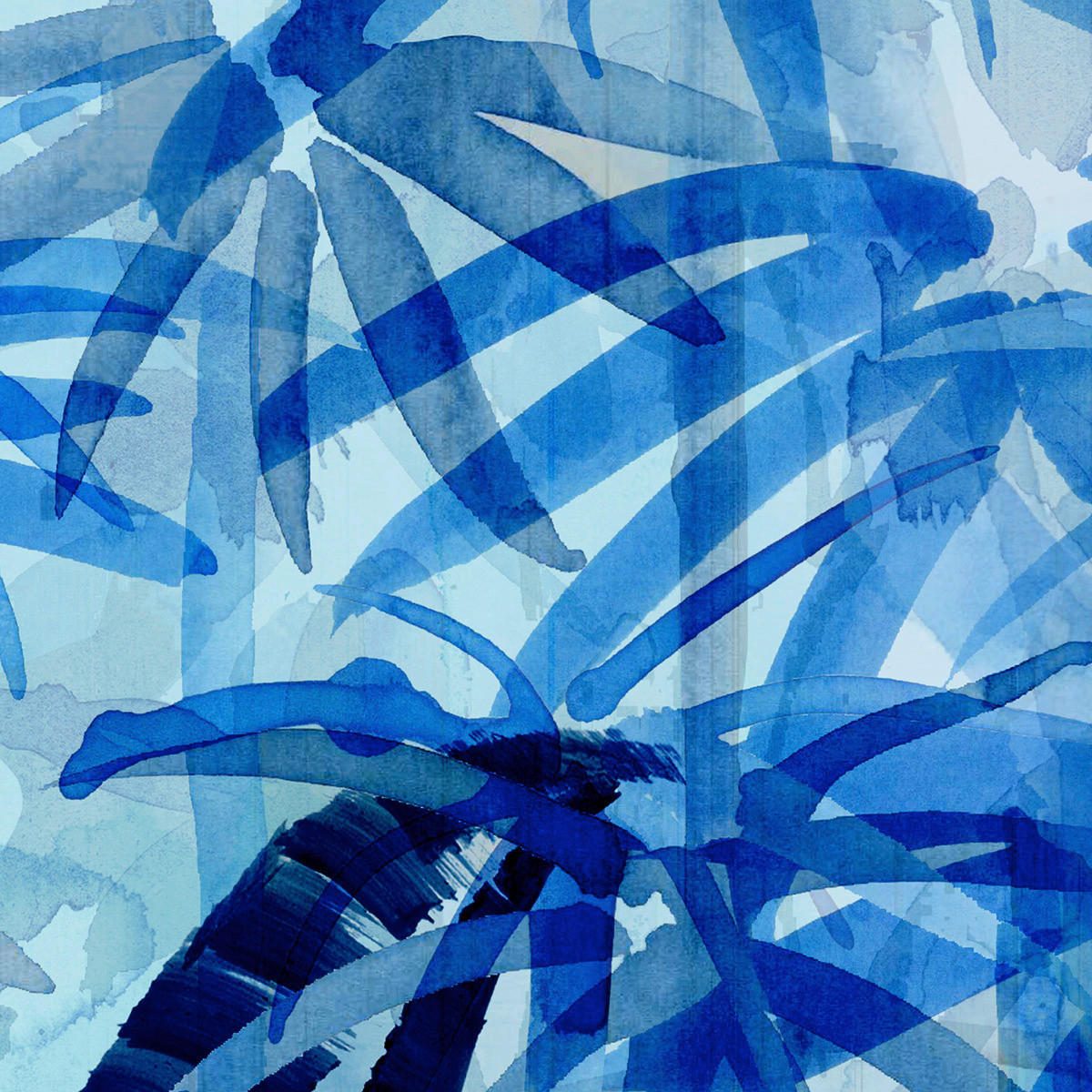 Komar Fototapete Blue Jungle B/L: ca. 300x280 cm Blue Jungle - (300,00/280,00cm) - Komar