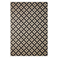 Kayoom Kurzflorteppich Scandy 210 schwarz B/L: ca. 80x150 cm Scandy 210 - natur/schwarz (80,00/150,00cm) - Kayoom