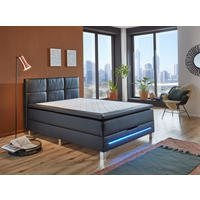 Boxbett Catania schwarz Kunstleder Catania - schwarz (140,00/60,00/211,00cm)