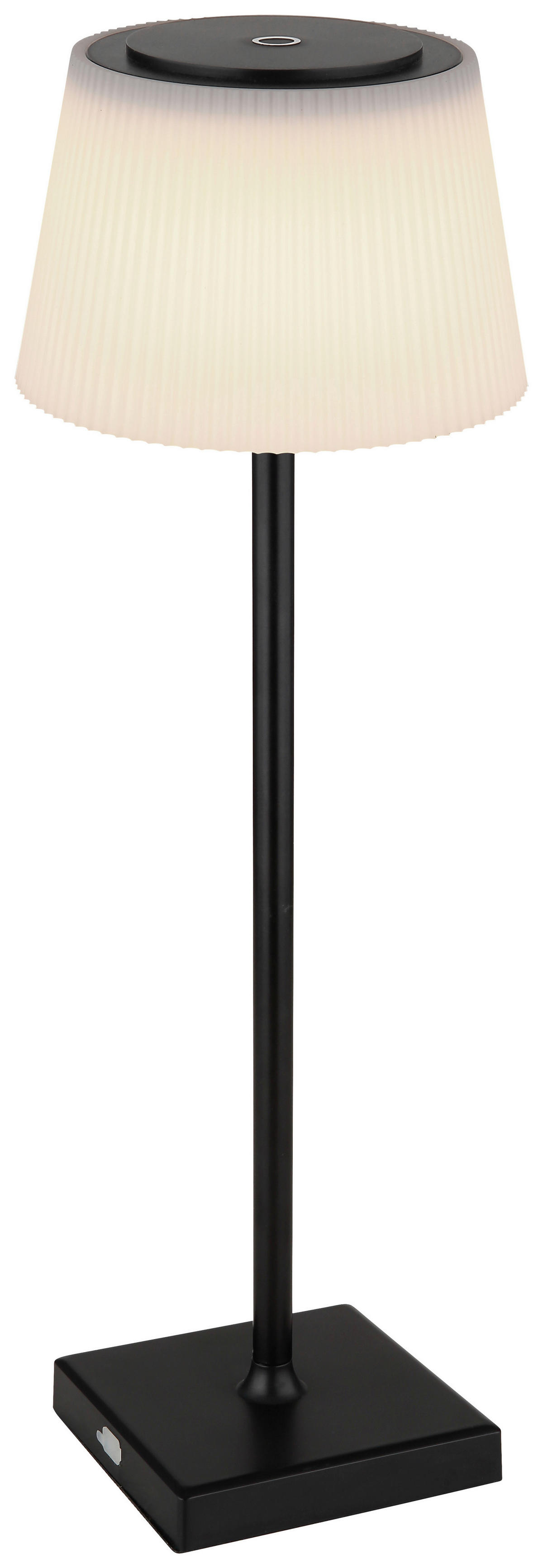 GLOBO LED-Tischleuchte schwarz weiß Metall Kunststoff H/D: ca. 38x13 cm GREGOIR - weiß/schwarz (13,00/38,00cm) - GLOBO