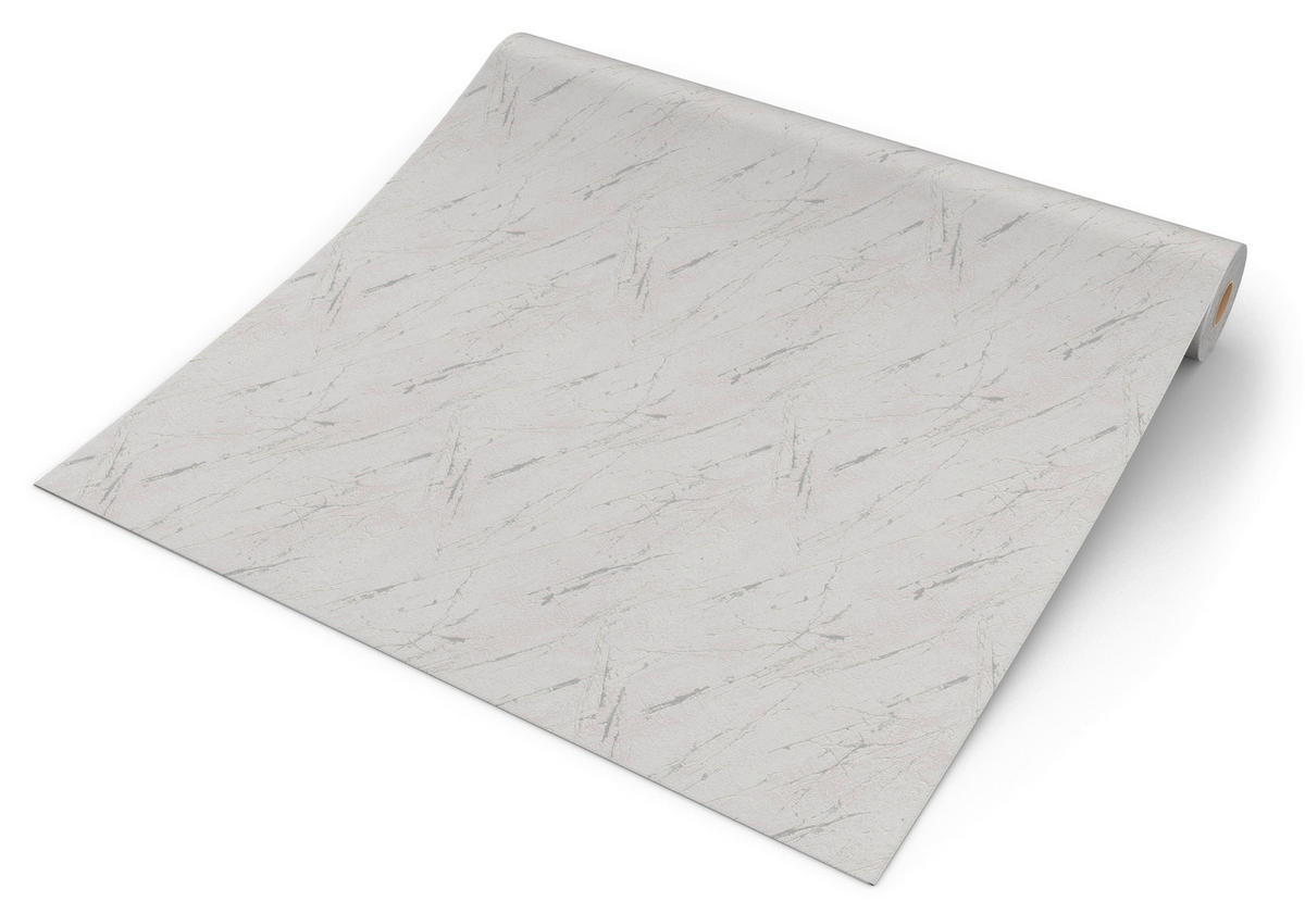 Vliestapete Marmor grau silber B/L: ca. 53x1005 cm Vliestapete_393361 - silber/grau (53,00/1005,00cm)