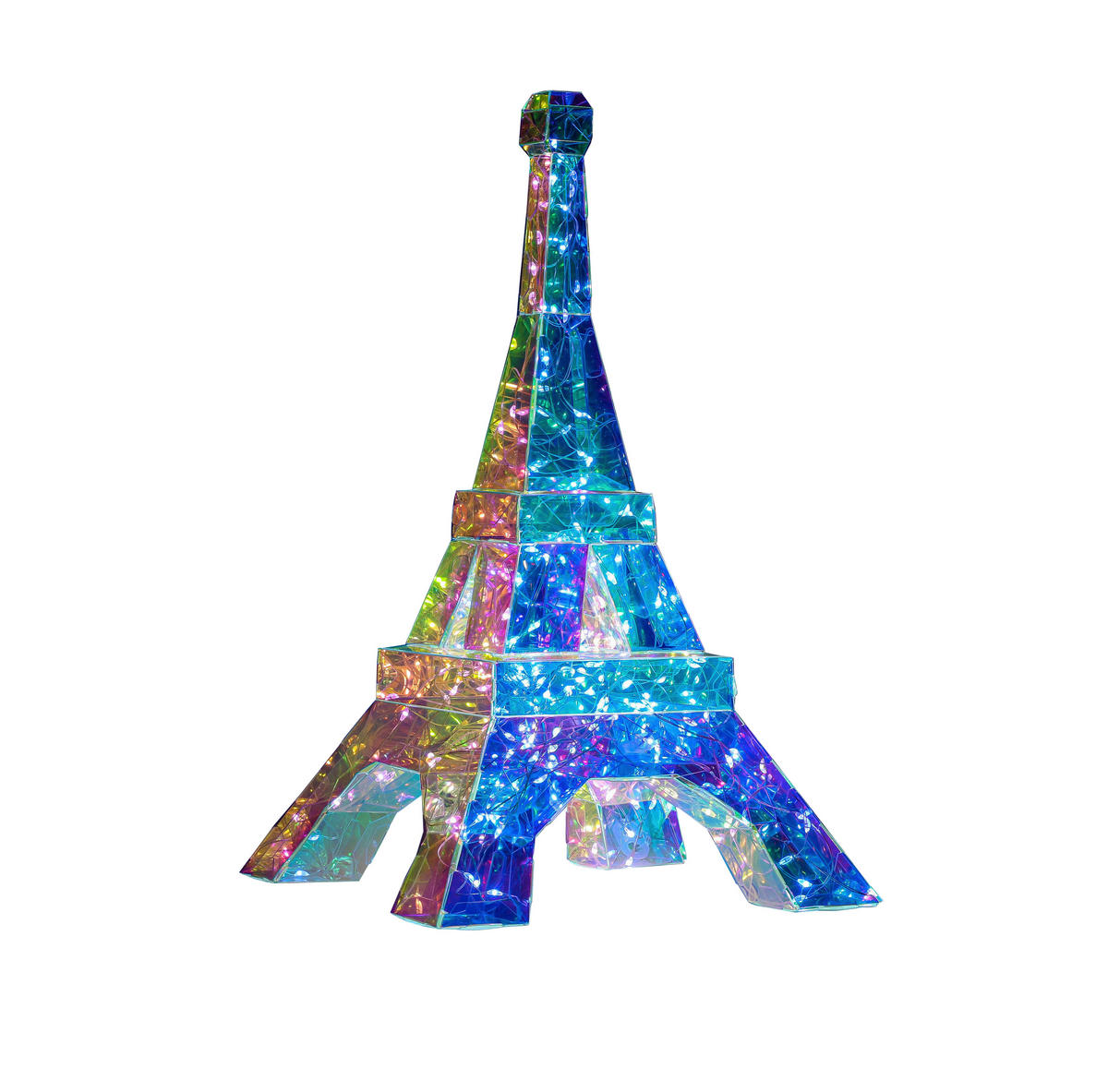 Nolo LED-Dekoleuchte transparent B/H/L: ca. 20,5x20,5x32 cm LED-Dekoleuchte_Eiffelturm - transparent (32,00/20,50/20,50cm) - Nolo