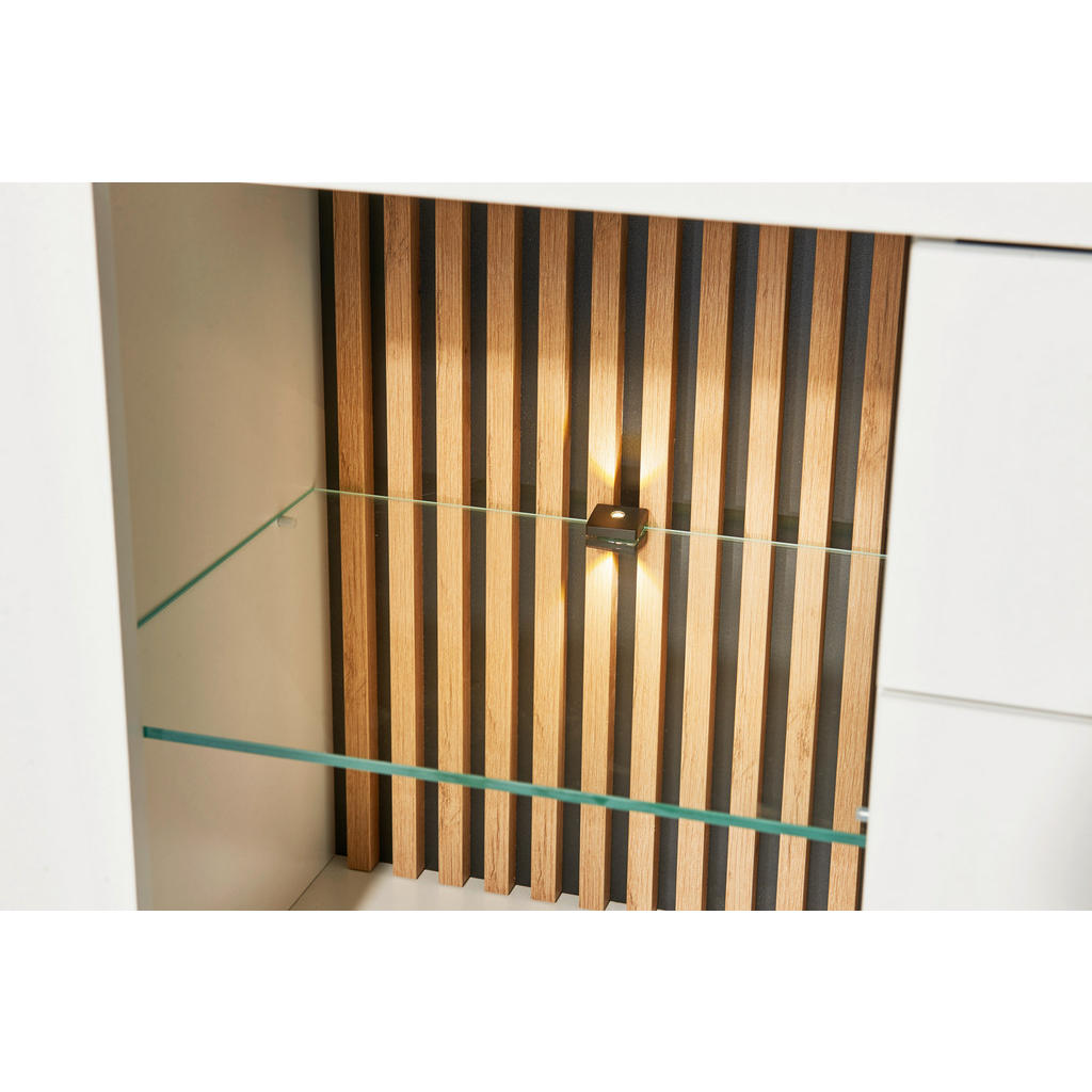 Thumbnail - TV-Lowboard Rosalie weiß Eiche Evoke Coast Nachbildung B/H/T: ca. 179x67x44 cm