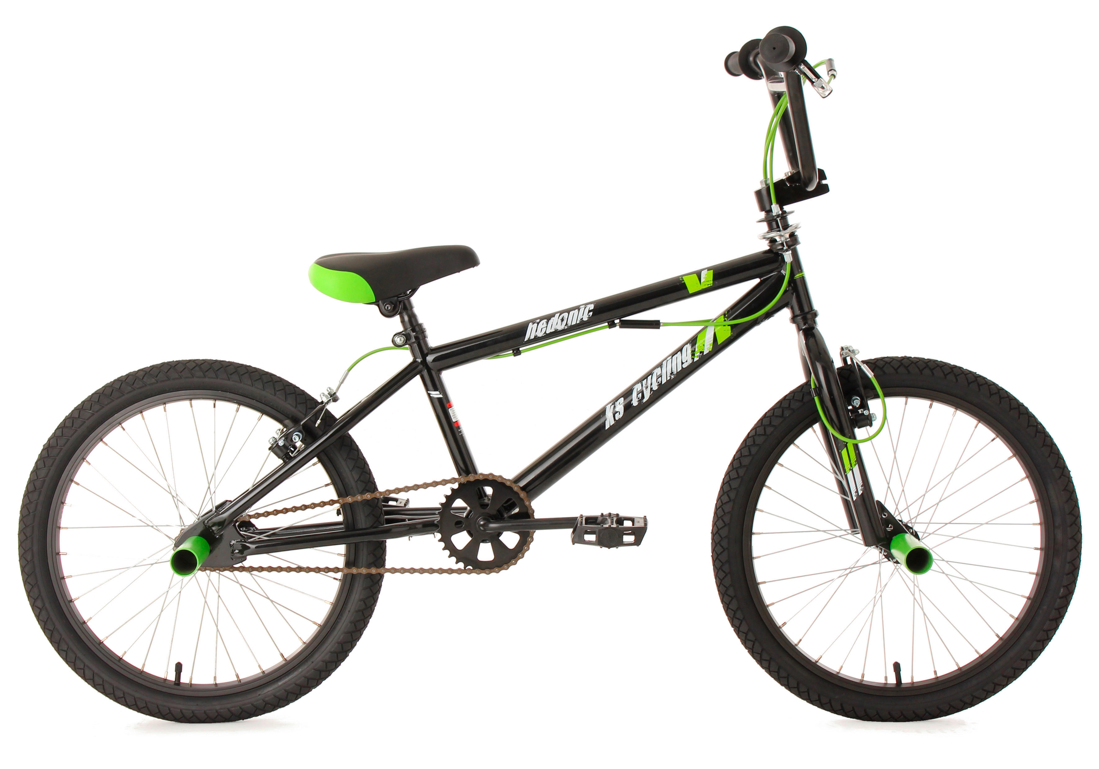 KS-Cycling BMX Hedonic 592B 20 Zoll Rahmenhöhe 28 cm 1 Gänge schwarz schwarz ca. 20 Zoll Hedonic - schwarz - KS-Cycling