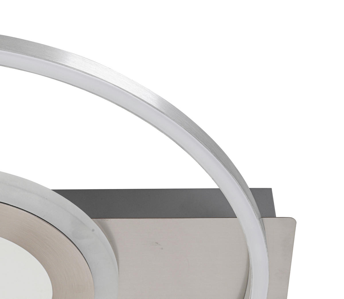 Deckenleuchte nickel Metall B/H/L: ca. 39x5x42 cm LED-Deckenleuchte_Rabona - nickel (42,00/39,00/5,00cm)