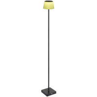 GLOBO LED-Stehleuchte dunkelgrün schwarz Kunststoff Metall B/H/T: ca. 14x120x14 cm 1 Brennstellen GREGOIR - schwarz/dunkelgrün (14,00/120,00/14,00cm) - GLOBO