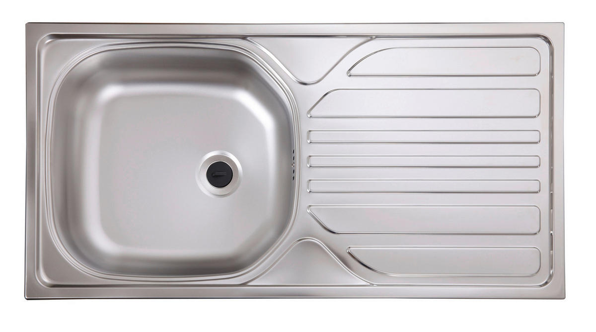 Respekta Küchenblock Economy grau matt B/H/T: ca. 195x200x60 cm Economy - Eiche/grau (195,00/200,00/60,00cm) - Respekta