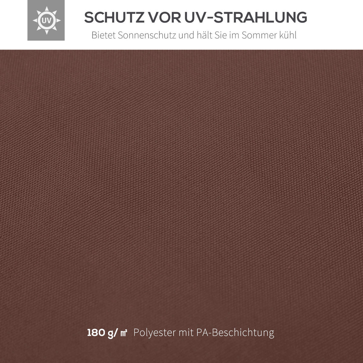 Outsunny Ersatzdach für Pavillon Ersatzdach_für_Pavillon - braun (300,00/300,00/18,00cm) - Outsunny