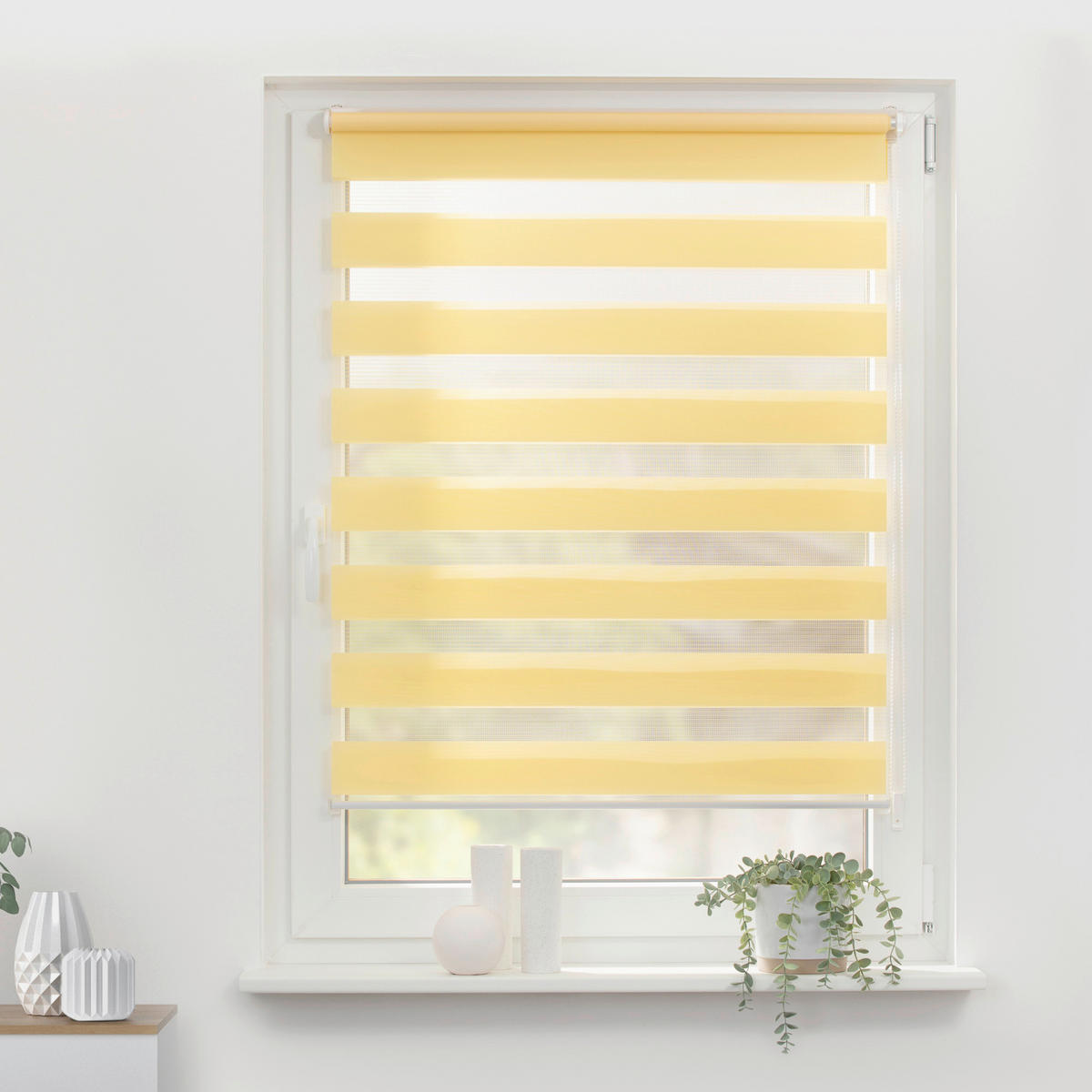 Doppelrollo Duo gelb B/L: ca. 50x150 cm Duo - gelb (50,00/150,00cm) - LICHTBLICK