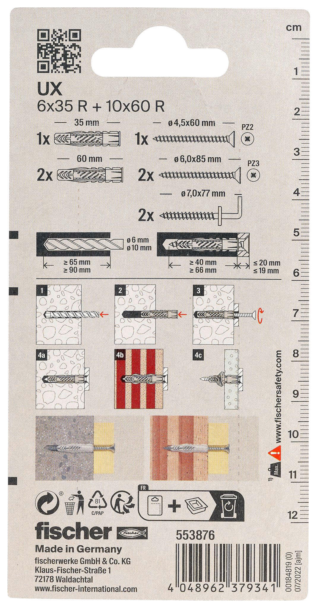 fischer Montage- Set Montageset_Hängeschrank_fischer - fischer