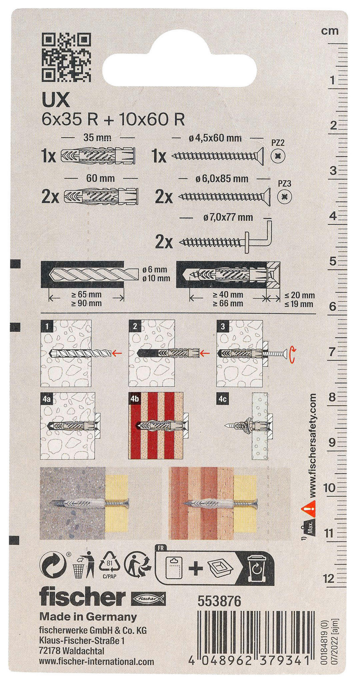 fischer Montage- Set Montageset_Hängeschrank_fischer - fischer