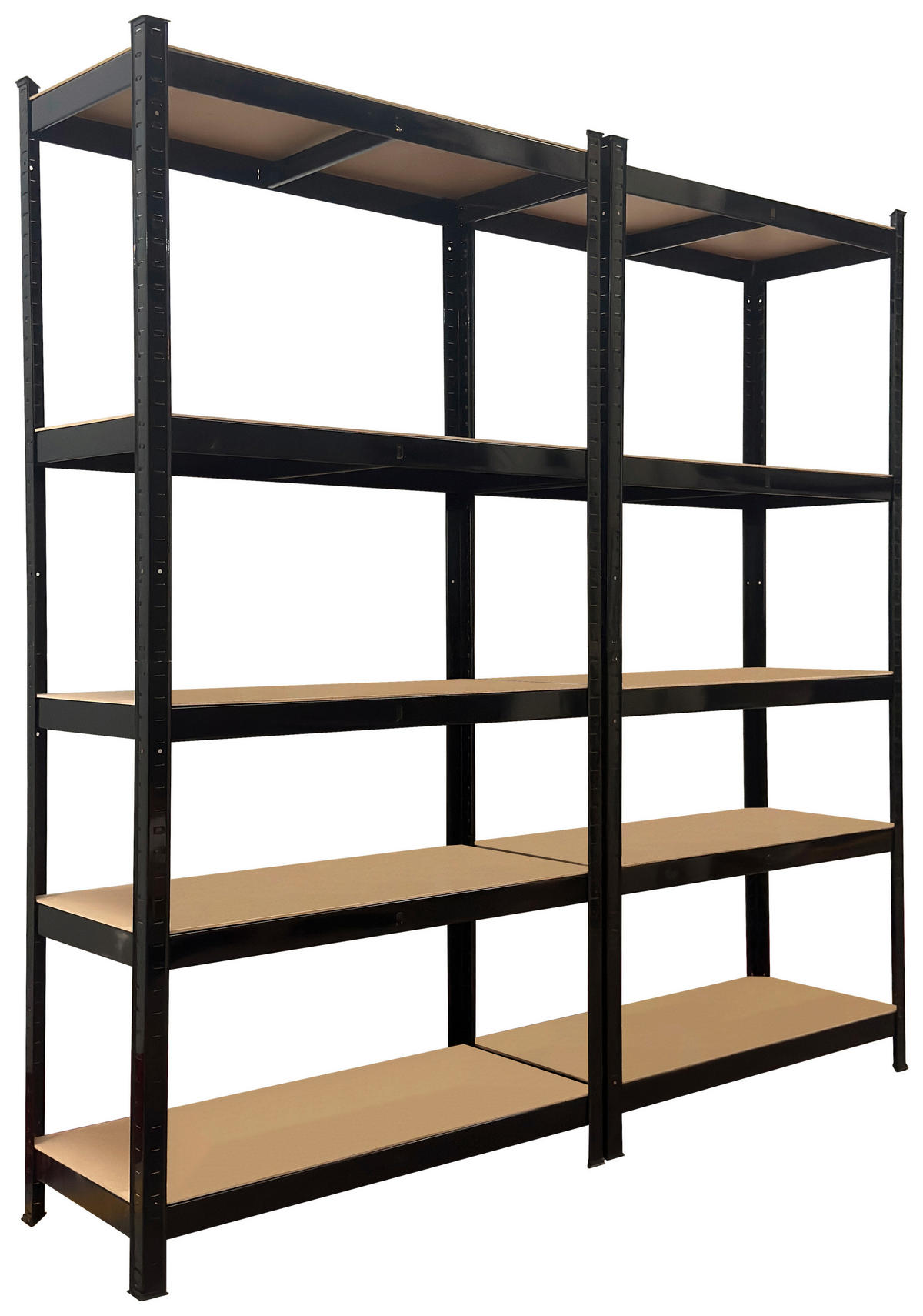 Schwerlastregal 2erSet schwarz B/H/T: ca. 200x200x60 cm Schwerlaststeckregal 200x200x60cm S - schwarz (200,00/200,00/60,00cm)