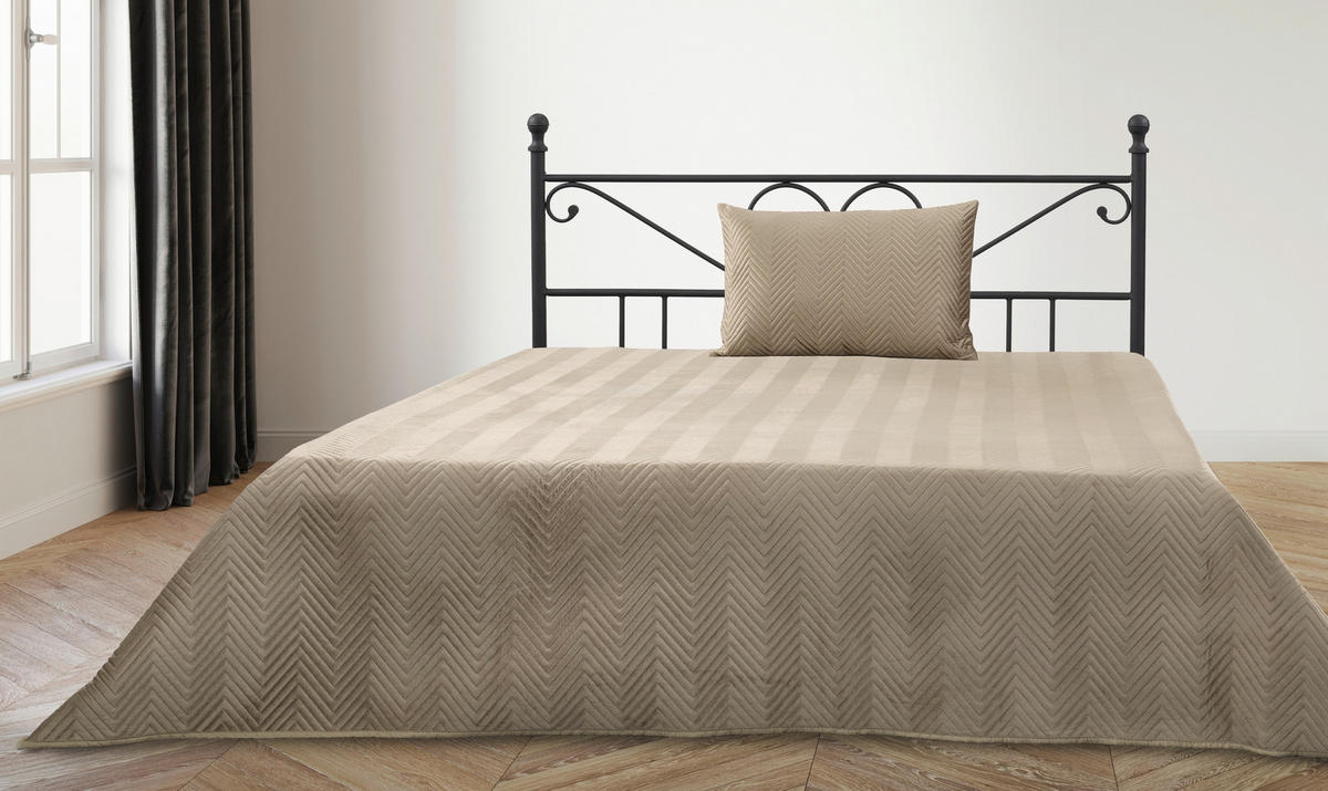 Tagesdecke Tagesdecke_Malmö 220x240cm kitt - kitt (220,00/240,00cm)