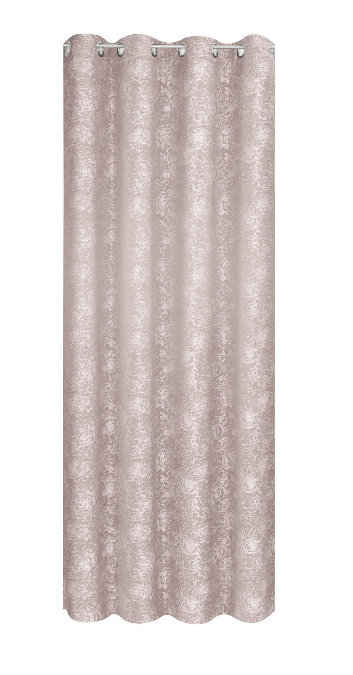 POCOline Ösenvorhang Roses rosé B/H: ca. 140x245 cm Roses - rosé (140,00/245,00cm) - POCOline
