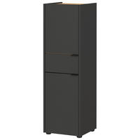 Schrank 4498-549 Graphit Eiche Navarra Nachbildung B/H/T: ca. 34x111x34 cm 4498-549 - Eiche/Graphit (34,00/111,00/34,00cm) - Germania