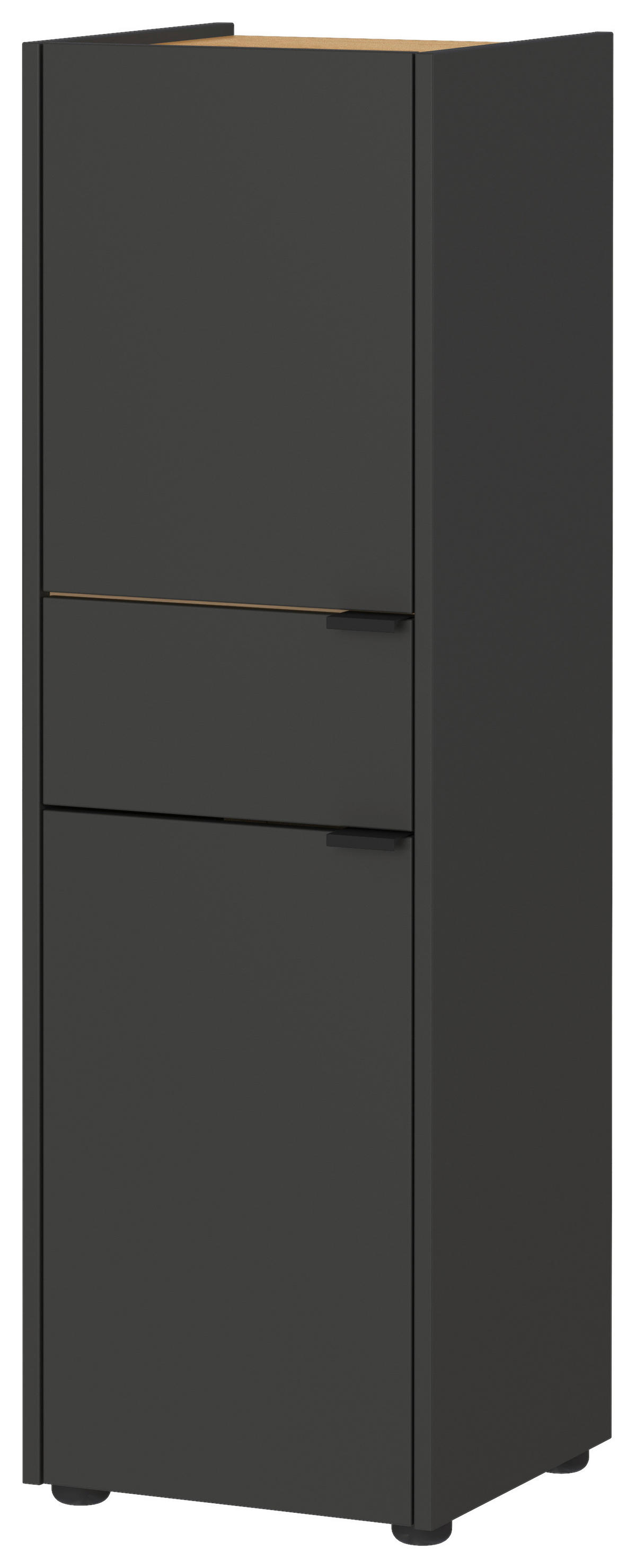 Schrank 4498-549 Graphit Eiche Navarra Nachbildung B/H/T: ca. 34x111x34 cm 4498-549 - Eiche/Graphit (34,00/111,00/34,00cm) - Germania