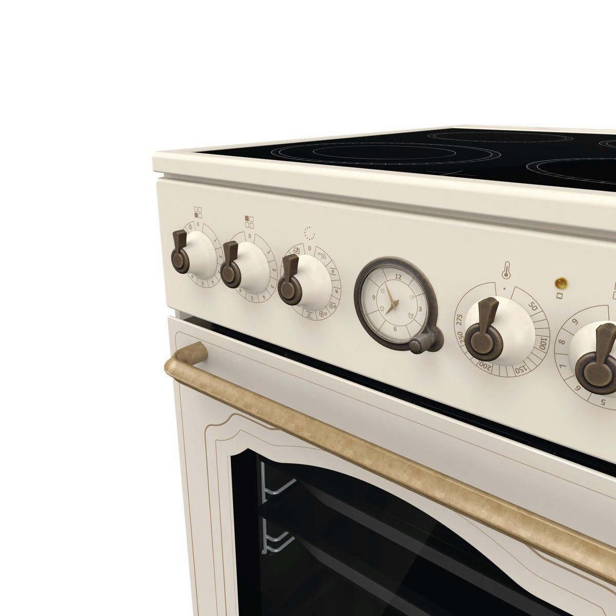 Gorenje Stand-Elektroherd GECS5B70CLI creme B/H/T: ca. 50x85x59,4 cm Stand-Elektroherd GECS5B70CLI - creme (50,00/85,00/59,40cm) - Gorenje