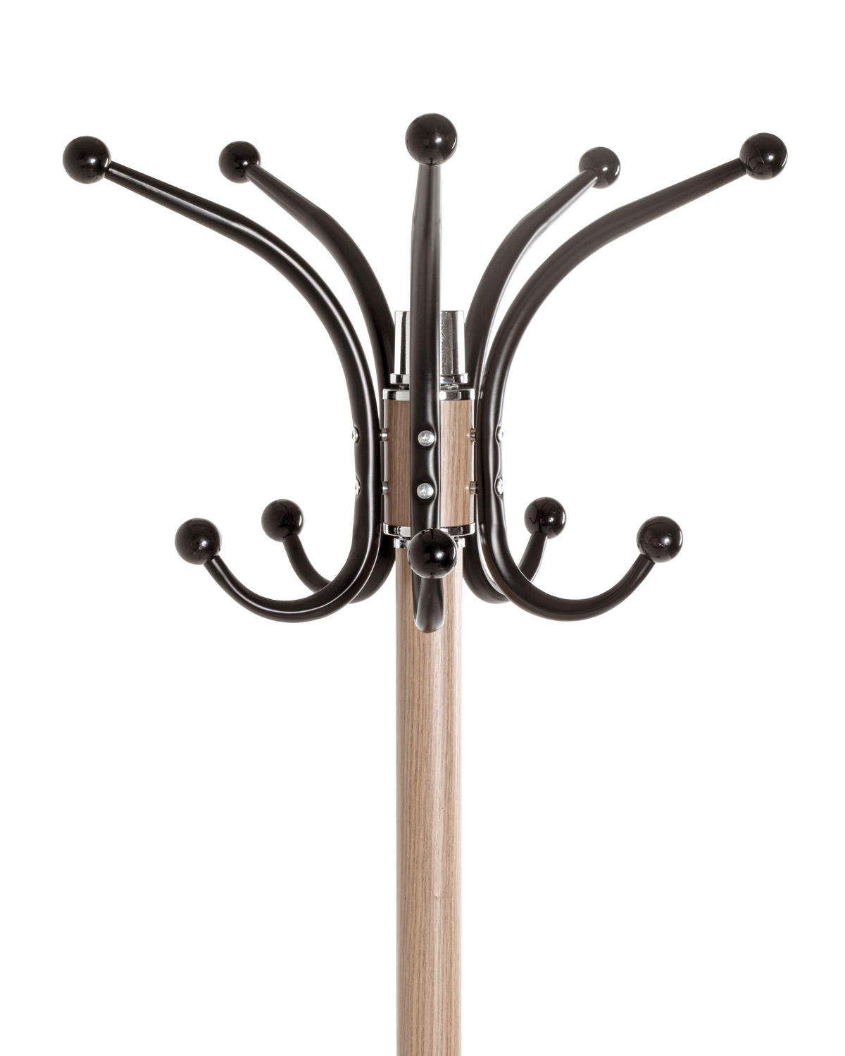 Garderobenständer  Eiche Nachbildung schwarz H/D: ca. 171x37 cm Mucki_Garderobenständer 88492 - Eiche/schwarz (37,00/171,00cm)
