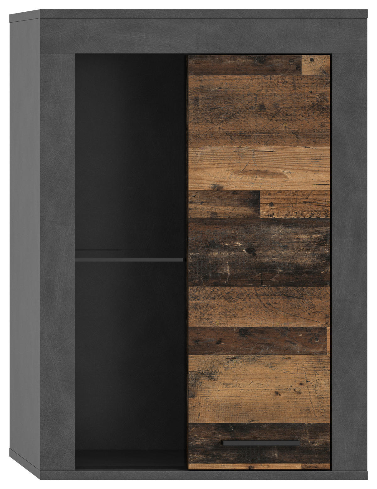 Vitrine Jam Matera Nachbildung Old Wood Nachbildung B/H/T: ca. 86x60x35 cm Jam - (86,00/60,00/35,00cm) - xonox.home