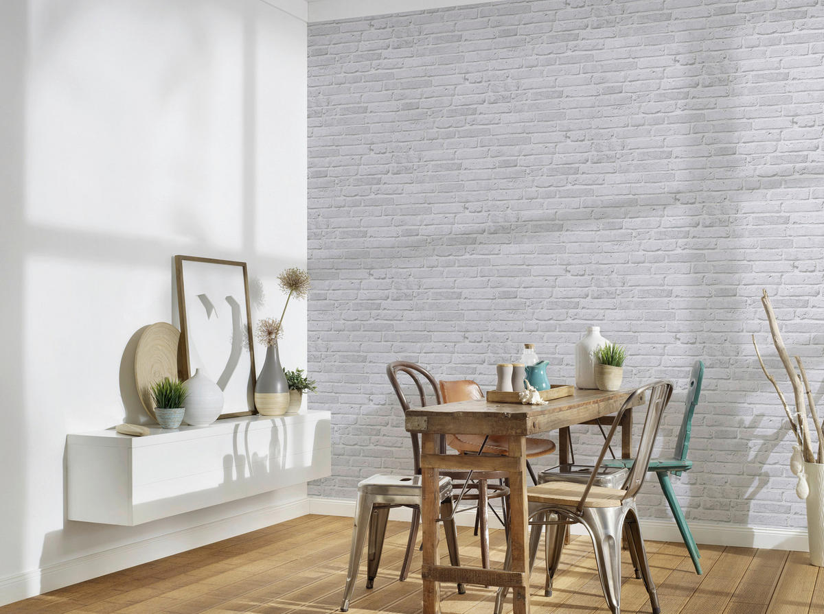 A.S.Creation Vliestapete Best of Wood`n Stone 2nd Edition Steine grau B/L: ca. 53x1005 cm Best of Wood`n Stone 2nd Edition - grau (53,00/1005,00cm) - A.S.Creation