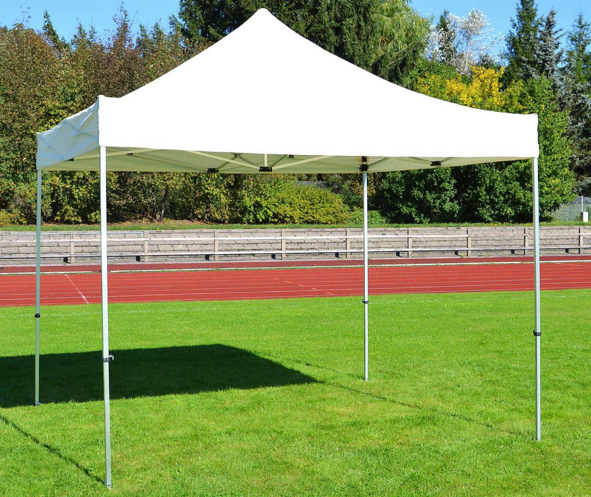 VCM Pavillon PROFI weiß Polyester-Mischgewebe B/H/L: ca. 300x220x300 cm PROFI - weiß (300,00/300,00/220,00cm) - VCM