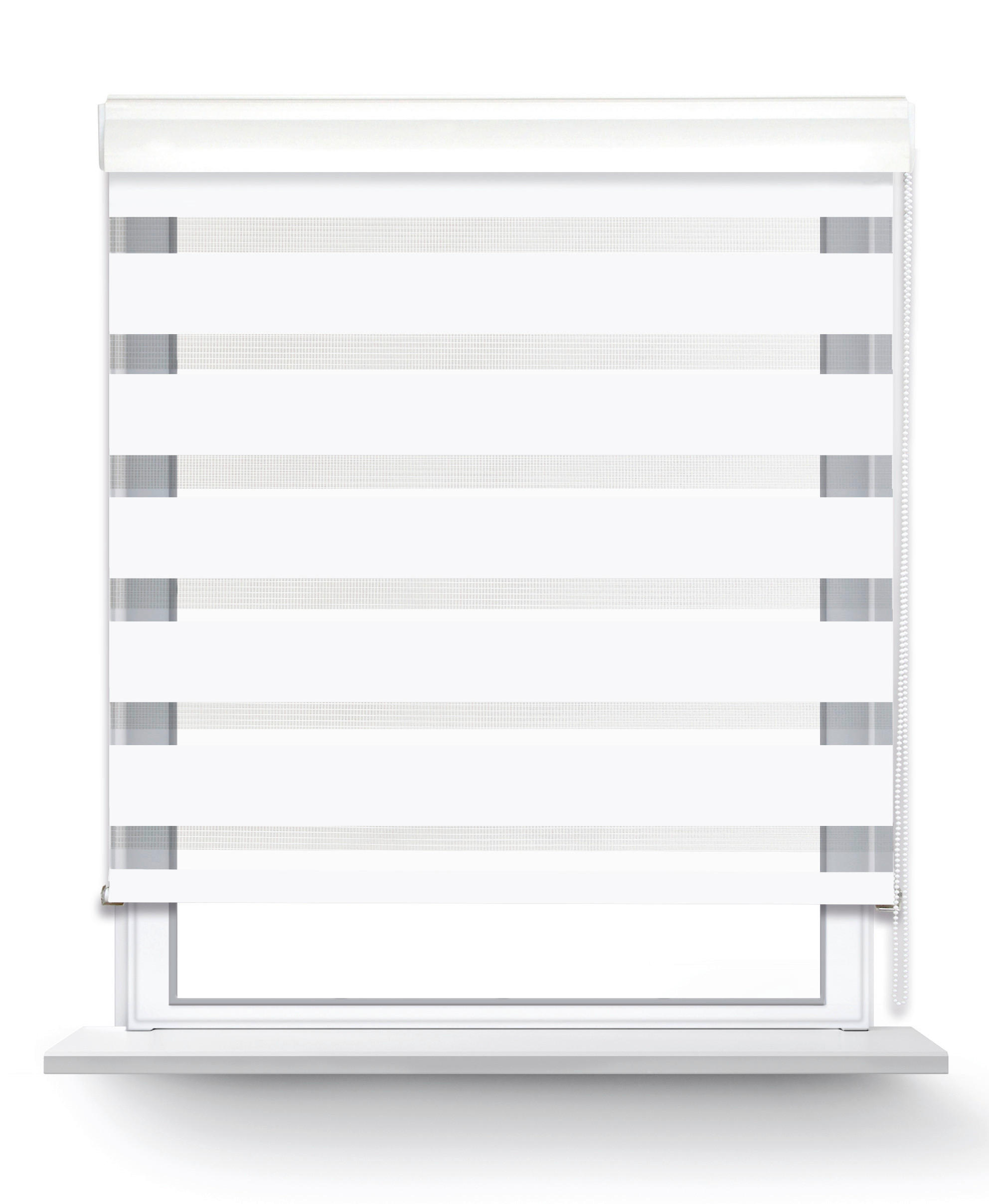 Doppelrollo mit Blende Easy-Fix weiß B/L: ca. 75x160 cm ▷ online bei POCO  kaufen