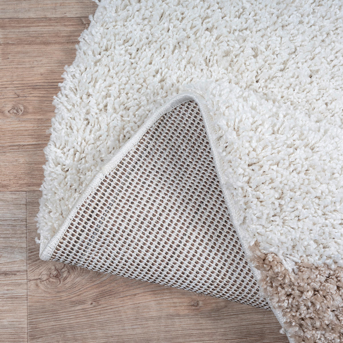 Sanat Hochflorteppich MILANO beige D: ca. 120 cm MILANO - beige (120,00cm) - Sanat