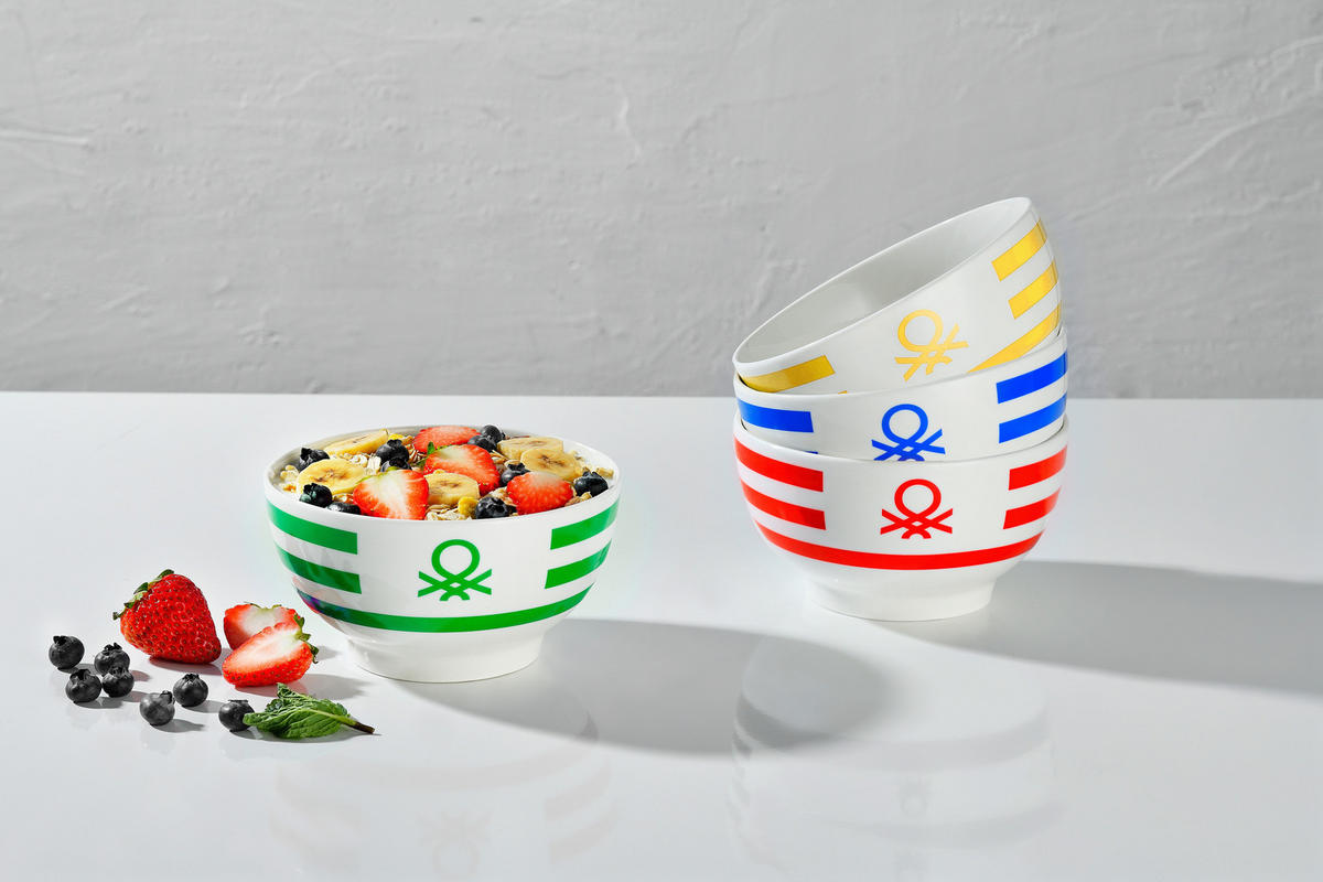 BENETTON Schalenset RAINBOW multicolor Porzellan RAINBOW - multicolor - BENETTON