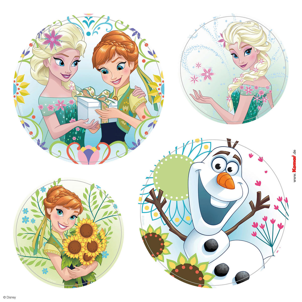 Komar Fenstersticker Frozen Springday  Frozen Springday B/L: ca. 30x30 cm Frozen Springday - (30,00/30,00cm) - Komar