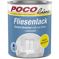 POCOline Fliesenlack weiß seidenmatt ca. 0,75 l Fliesenlack sdm 750ml weiß - weiß (750ml) - POCOline