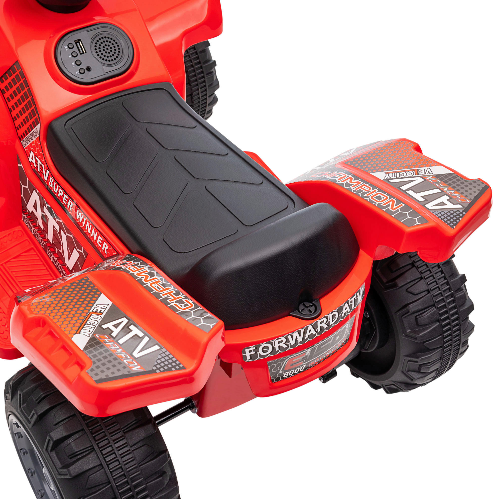 HOMCOM Kinderauto rot B/H/L: ca. 42x70x45 cm Kinder-Elektrofahrzeug - rot (45,00/42,00/70,00cm) - HOMCOM