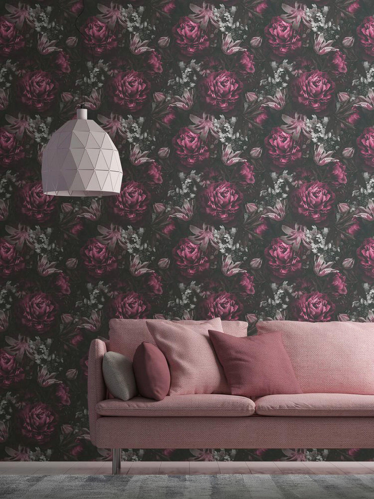 A.S.Creation Vliestapete Floral Floral lila B/H: ca. 0,53x10,05 cm Floral - lila (0,53/10,05cm) - A.S.Creation