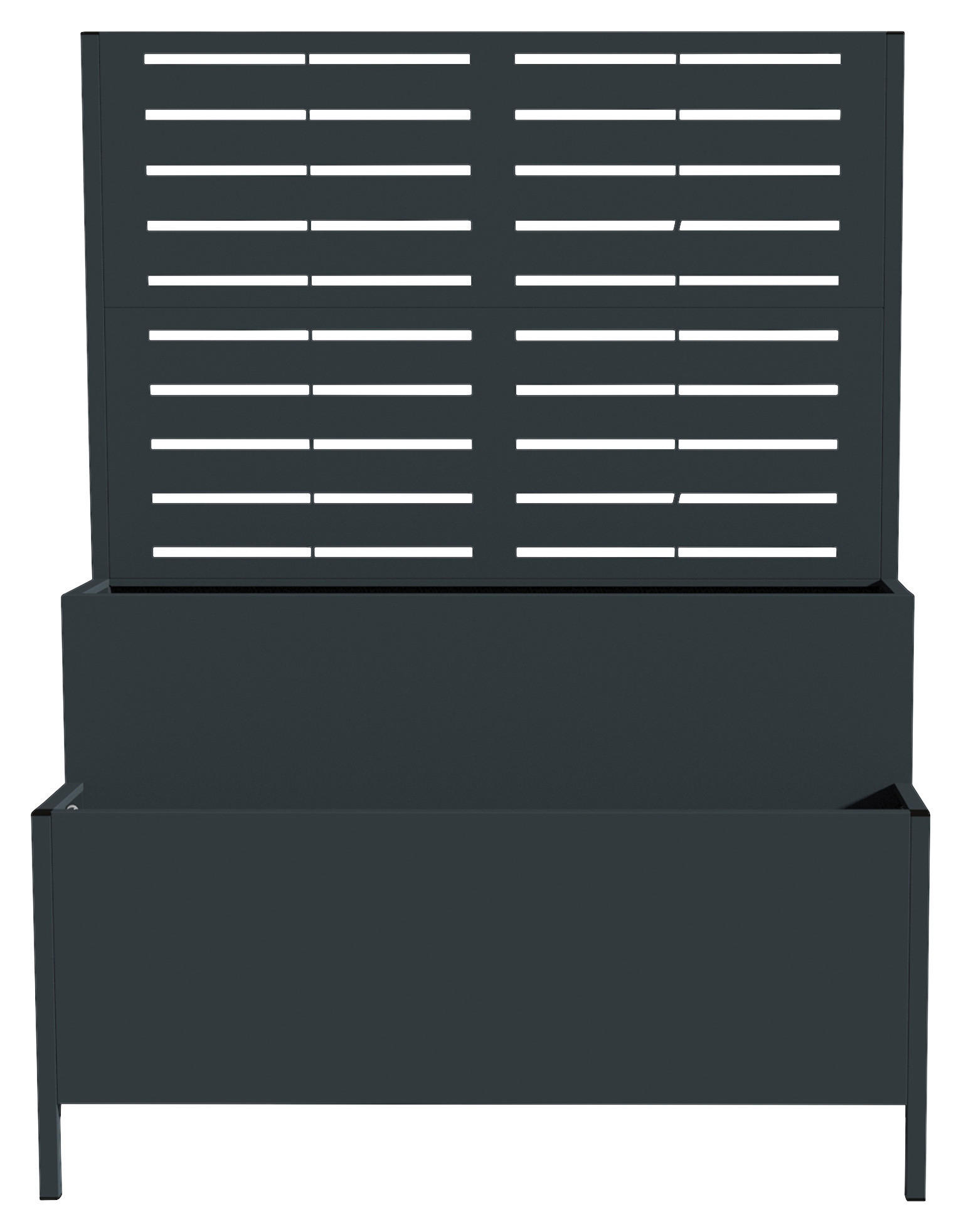 Westmann Pflanzkasten Dekora anthrazit Stahl B/H/L: ca. 90x120x40 cm Dekora - anthrazit (40,00/90,00/120,00cm) - Westmann