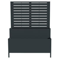 Westmann Pflanzkasten Dekora anthrazit Stahl B/H/L: ca. 90x120x40 cm Dekora - anthrazit (40,00/90,00/120,00cm) - Westmann