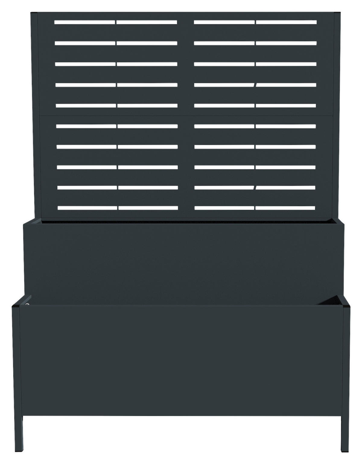 Westmann Pflanzkasten Dekora anthrazit Stahl B/H/L: ca. 90x120x40 cm Dekora - anthrazit (40,00/90,00/120,00cm) - Westmann