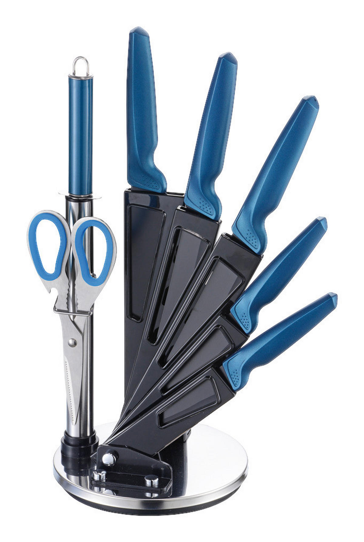 MICHELINO Messerset petrol Edelstahl 8 tlg. Messerset_Michelino_8tlg. - petrol/schwarz - MICHELINO