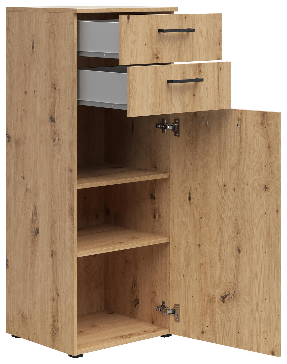 Kommode Multi-Stauraum Typ 17 Eiche Artisan Nachbildung B/H/T: ca. 45x115x40 cm Multi-Stauraum Typ 17 - Eiche (45,00/115,00/40,00cm)