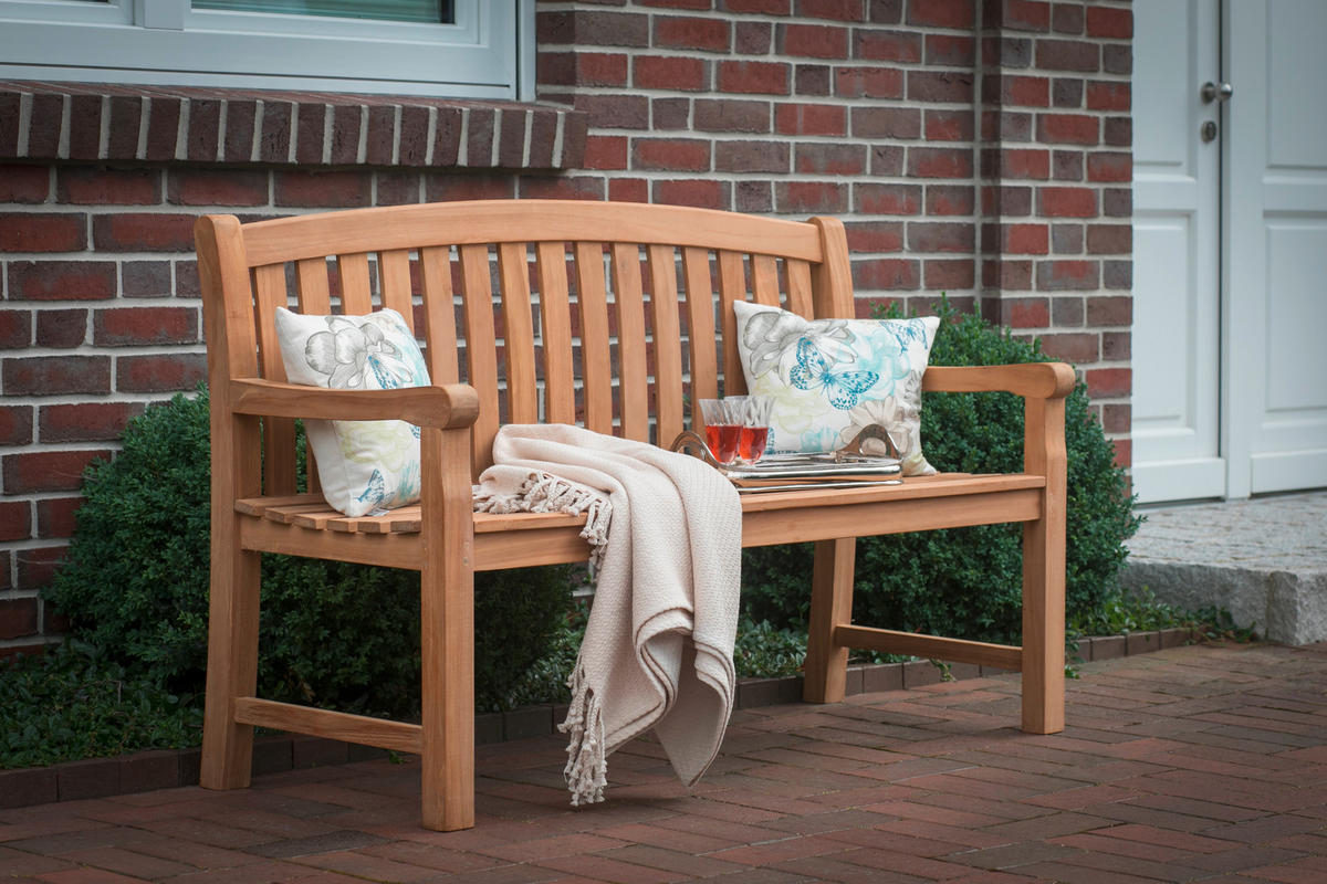 deVries Gartenbank Woodie braun Teakholz B/H/T: ca. 150x94x57 cm Woodie - braun (150,00/94,00/57,00cm) - deVries