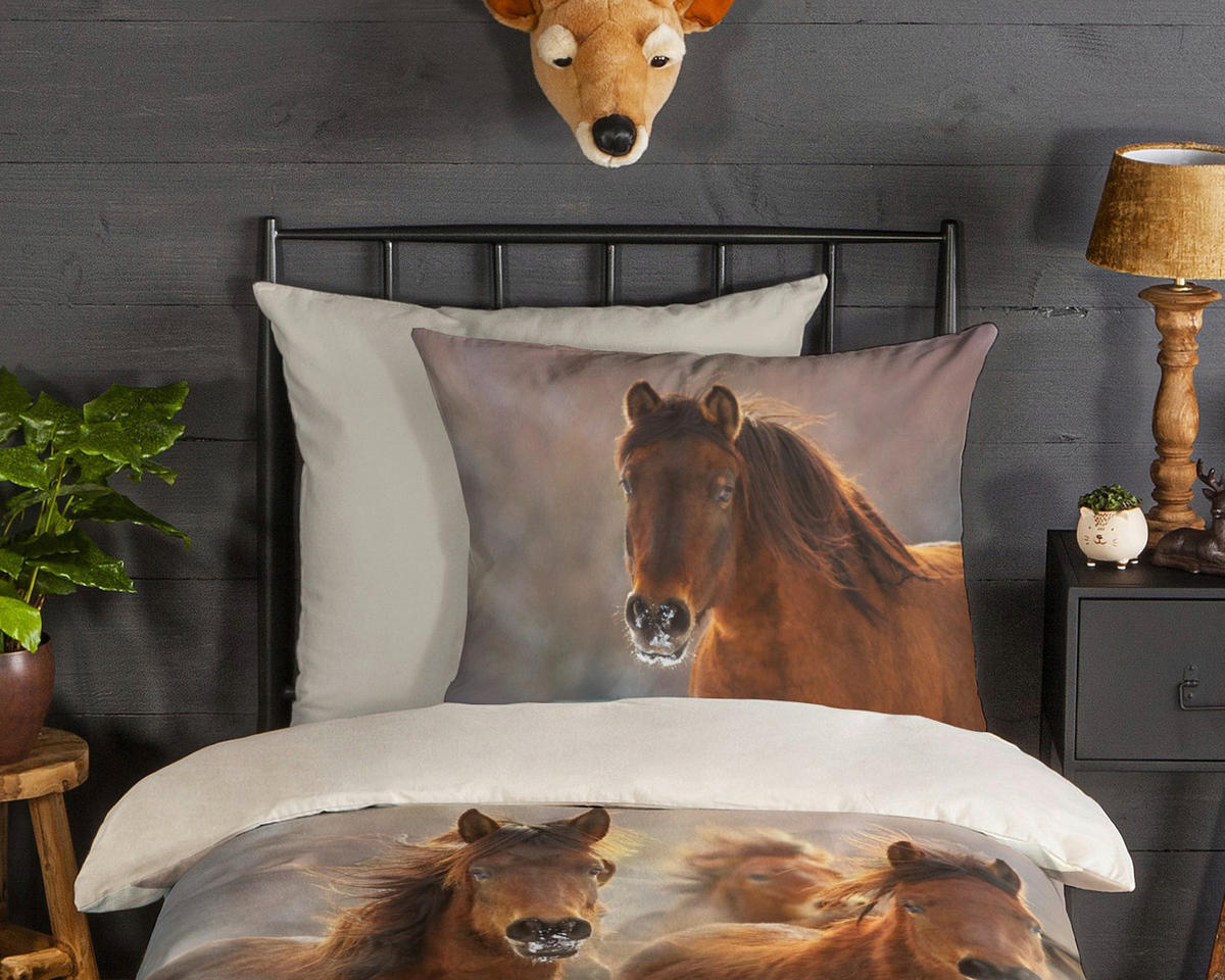 Bettwäsche Ponies Multi Baumwolle B/L: ca. 135x200 cm Ponies - Multi (135,00/200,00cm) - Good Morning