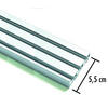 Flächenvorhangschiene silber Aluminium 3.0 Läufe Flächenvorhangschiene_3lfg. - silber (170,00/5,50/1,50cm) - Boviva
